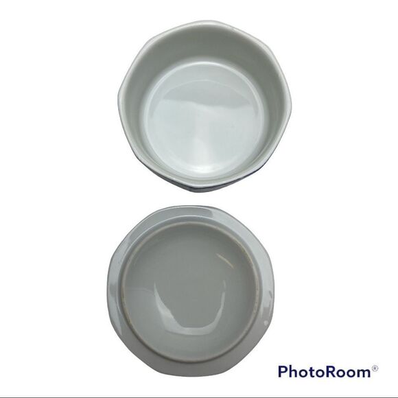 Vintage Trinket Box 1980 Takahashi Fine China ECHO Blue Floral Pattern Japan - Picture 3 of 6